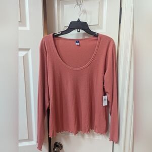 Old Navy Long Sleeved scoop neck top Women's size 2X
